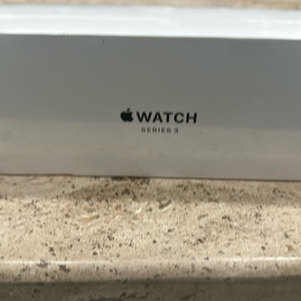Brand new in the box Apple Watch Series 3 with white band